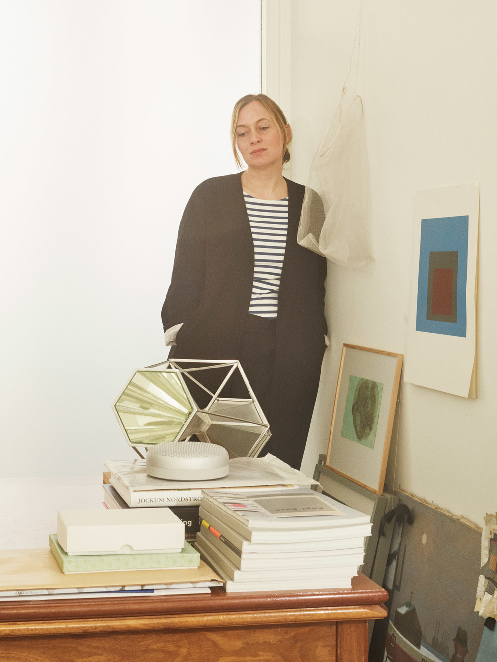 Cecilie+Manz+in+her+studio+with+Beoplay+A1