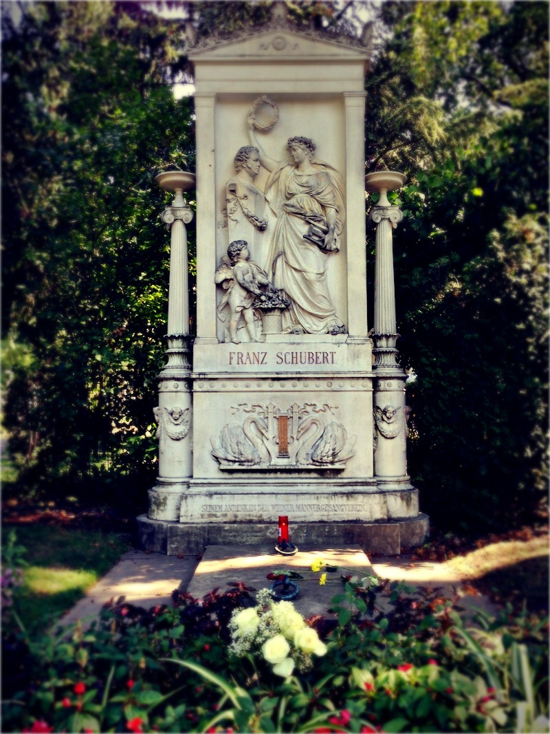 Franz Schubert síremléke.